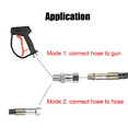 thumbnail image 4 of 6X High Pressure Washer Swivel Joint 3/8 Inch Pressure Washer Hose Fittings 360 Degree Rotation Connector Car Washing, 4 of 7