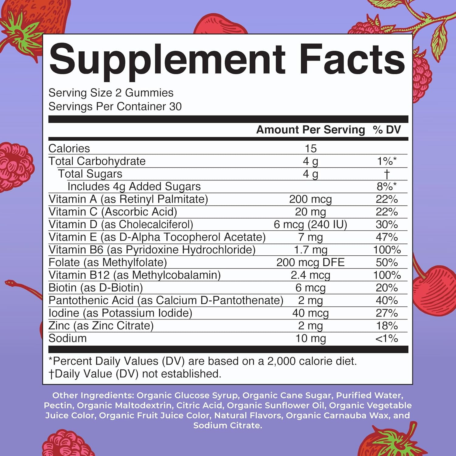 (2 pack) MaryRuth's Kids Multivitamin Gummies Mixed Berry and Cherry Vegan Gluten-Free Dairy-Free Immune Support, Ages 4+, 60 Count
