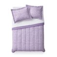 thumbnail image 1 of MAINSTAYS Purple Grid Comforter Set, 1 of 1