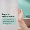 thumbnail image 4 of Inosoo Frosted Shower Curtain Liner, 72"x 72" PEVA Plastic Opaque Shower Curtain Liner, Waterproof Translucent Shower Liner with Magnets, Mold & Mildew Resistant, 4 of 9
