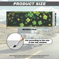 thumbnail image 7 of SEANATIVE St. Patrick's Day Decor Truck Rear Window Graphic Decal Printed Full Coverage Graphic Sticker Auto Rear Window Film for Pickups Trucks (66.9 x 22.4 Inch), Shamrock Leaf Green Black, 7 of 7