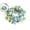 Multicolor, variant on Wedding Candlestick Wreath Artificial Flower Plants Candle Ring Holder Table Centerpiece Decor