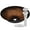 Brushed Nickel, variant on Novatto NOHP-G008CH Sanguinello Copper and Black Hand Painted Glass Vessel Bath Sink with Chrome Pop-Up Drain, Mounting Ring