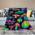 thumbnail image 2 of ARISTURING  Mushroom Blanket for Kids Adults Lightweight Flannel Throw Sofa Couch Living Room Bed Gift Ultra Soft Summer Blanket, Air Conditioner, 2 of 6