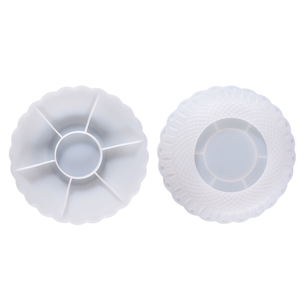WINDLAND Fruit Tray Nut Snacks Tray Organizer Box DIY Mold Dish Tray Resin Silicone Mold