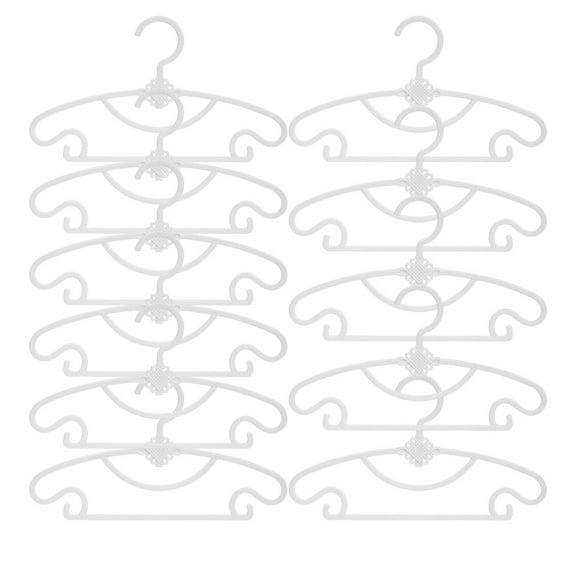 10-Pack Plastic Hangers - Non-Slip Infant & Toddler Clothes Hangers for 3-18 Months, 11.22 x 6.5 Inches, Durable Hanger Set for Wardrobe Organization