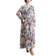 thumbnail image 1 of Vestido suelto de mujer Vintage estampado manga larga cuello redondo cintura alta Casual vestid Abanopi  Vestido, 1 of 7