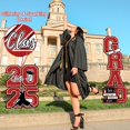 thumbnail image 2 of SHIBA-Graduation Yard Signs Class of 2025 Red and Black Graduation Decorations - 4 PCS Large Size Waterproof Glittering Congrats Grad Lawn Decor with Stakes - High School College Graduation Party Sup, 2 of 4