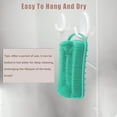 thumbnail image 6 of Unique Bargains Silicone Body Scrubber 2 in 1 Body Brush Hair Scalp Massager Body Scrubbers for Use in Shower Green, 6 of 7