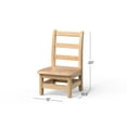 thumbnail image 4 of Foundations Little Scholars Kids Wooden Chair, 8" 2 pack, 4 of 5