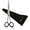Grey Scissor, variant on Ruvanti Premium Hair Cutting Scissors - Professional Barber Shears for Salon Haircut and Home Use - Sharp and Durable Stainless Steel Blades - Pro Comfortable Grip Handles - Includes Protective Case