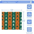 thumbnail image 5 of SKYSONIC Christmas Tree Washcloths Set of 2, Highly Absorbent Soft Cotton Fingertip Towels for Bathroom, Kitchen, Gym, Spa, Home Decor, 12 x 12 Inch, 5 of 7