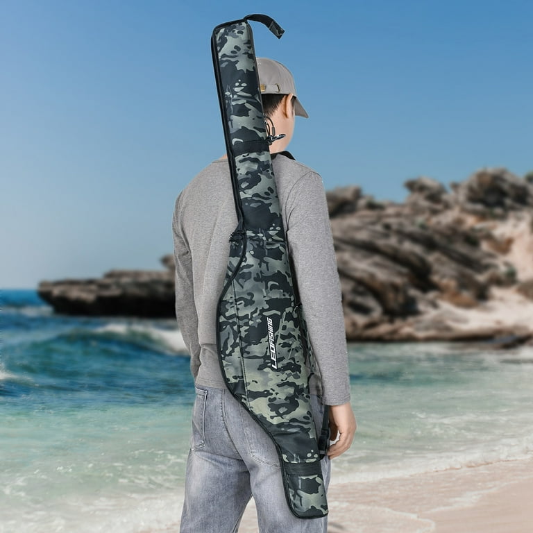 LEO FISHING Foldable Fishing Pole Bag, Portable Storage Bag for