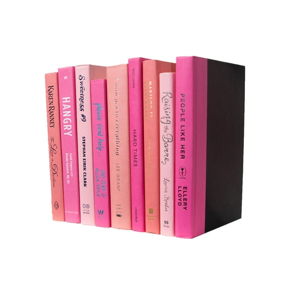 Pen & Willow Pink Decorative Books - Real shelf-ready book bundles for home or office decor, weddings or staging.