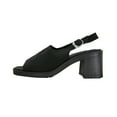 thumbnail image 3 of FUZZY Darby Women's Wide Width Elegant Comfort Heeled Slingback Sandals BLACK 8.5, 3 of 6