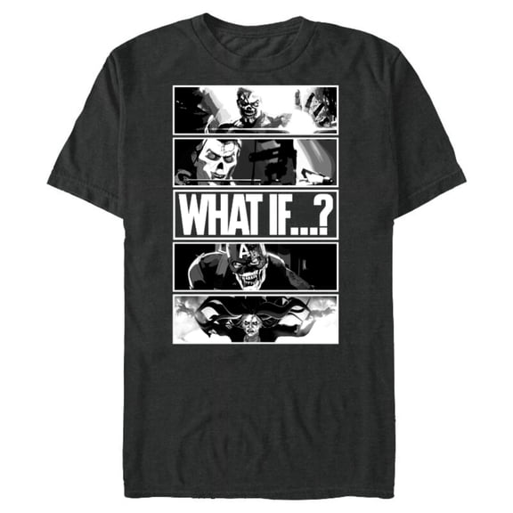 Marvel WHAT IF…? Zombie Grid Standard - Short Sleeve Blended T-Shirt for Adults – Customized-Dark Heather