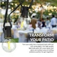 thumbnail image 2 of Indoor/Outdoor 50 ft. Plug-In Globe Bulbs Party LED Outdoor String Lights with 55 LED G40 Bulbs Included (5-Free Bulbs), 2 of 6