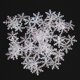 thumbnail image 5 of 200 piezas 3 cm árbol de Navidad plástico blanco copos de nieve fiesta decoración de escritorio para el hogar Tmvgtek Oficina Multiescena Multifunción, 5 of 6