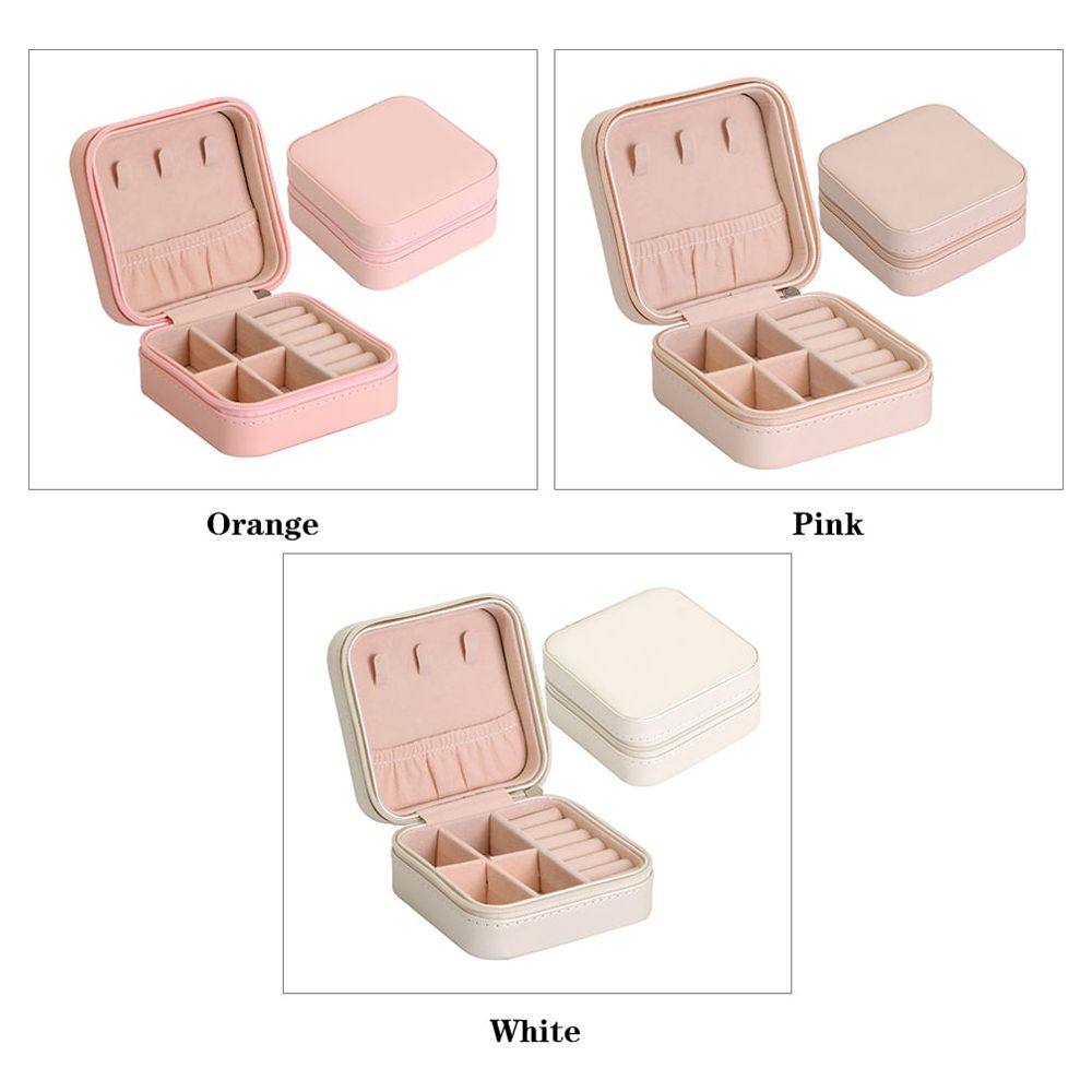 Small Portable Travel Jewelry Box Organizer Storage Case for Rings Earrings Necklaces - image 3 of 7