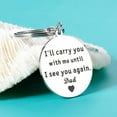 thumbnail image 5 of Memorial Gifts for Loss of Father - Remembrance Bereavement Sympathy Gift for Daughter Son In Memory of Father, Dad Bereavement Gifts for Women Men Him Her, Carry You Until I See You Again Keychain, 5 of 5