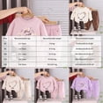 thumbnail image 3 of TOWED22 Toddler Girls 2 Piece Outfits Fall Clothes Knit Tulle Puff Sleeves Top and Flare Pants Set for Girl,Pink,2-3 Y, 3 of 9