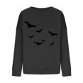 thumbnail image 4 of ICHUANYI Clearance Halloween Women's And Winter New Long Sleeve Loose Large Size Casual Sweatshirt Women Hoodless Sweatshirt(Black, XXL) ICHUANYI WER2023081512296, 4 of 4