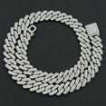 thumbnail image 6 of Punk Fashion Chain,Cuban Chain Necklace Dangling Curb Chain,Alloy Curb Chain Cuban Necklace Bracelet,Punk Fashion Cuban Chain Gold,cool cuban chain bracelet for men 18inch Color, 6 of 9