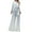 White, variant on Aayomet OnePiece Jumpsuits For Women Women's Jumpsuits Casual Long Sleeve One Shoulder Shiny Wide Leg Jumpsuit,White M