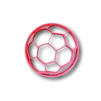 Soccer ball Cookie Cutter- Fast Shipping - Sharp Edges - Exceptional Quality