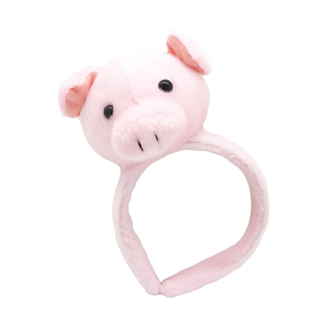 Diadema de animales Fernando Diadema de felpa Cerdo rosa