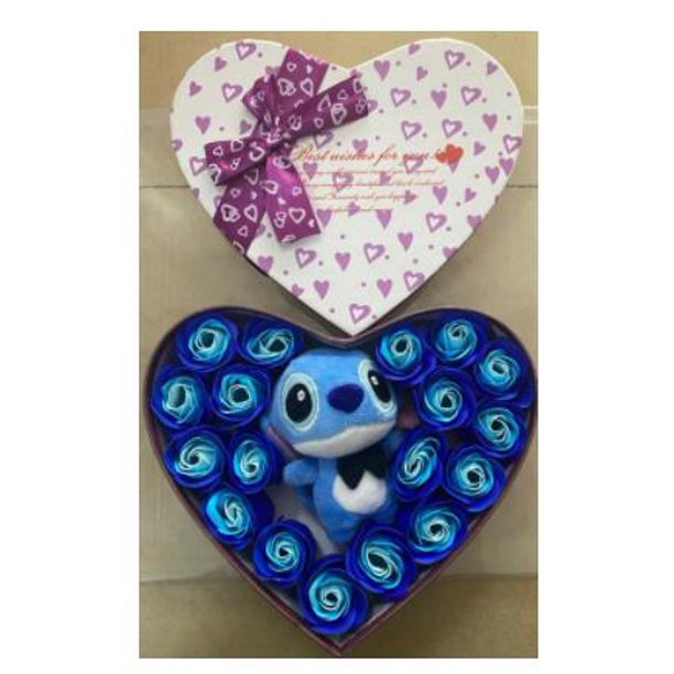 Stitch and CAN o Anime juguetes de peluche ramo de flores falsas ramo de animales de peluche suave regalo zhangyuxiang unisex