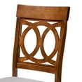 thumbnail image 5 of Baxton Studio Lucie Modern and Contemporary Grey Fabric Upholstered and Walnut Brown Finished Wood 2-Piece Dining Chair Set, 5 of 8