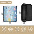thumbnail image 4 of Hair Tool Organizer Bag with Heat Resistant Mat Removable Travel Storage Case for Hot Air Brushes Curling Irons Cute Cartoon Underwater Scene, 4 of 8