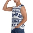 thumbnail image 3 of Bixox Men's Sea Underwater Turtles Printed Shirt Sleeveless Fitness Tank Top-3X-Large, 3 of 7