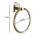 thumbnail image 5 of Self Adhesive Towel Holder,stainless Steel Bathroom Towel Ring 7.08 In, 5 of 5