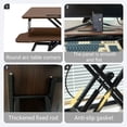 thumbnail image 2 of Leumius 32" Desk Converter,Home Office Height Adjustable Standing Desk Converter,Dual Monitor and Laptop Workstation with Wide Keyboard Tray,, 2 of 8