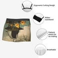 thumbnail image 3 of Pofeuu Surreal Floral Mindscape Print Men’s Boxer Briefs, Moisture-Wicking Underwear, Regular,Trunk-Small, 3 of 5