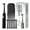 Black, variant on Gonramedo Rotating Round-Shaped Electric Toothbrush with Travel Case, 6 Brush Heads, White