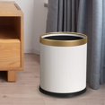 thumbnail image 6 of Open Top Trash Can Kitchen Trash Bin Simple Waste Container Waste Basket Waste Can Garbage Can for Apartment Living Room White, 6 of 8