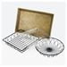 thumbnail image 2 of Cal Mil 1292TRAY Black Round Wire Basket - 12 dia. x 3 in., 2 of 2