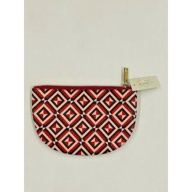 Fossil Étui Pochette Unisexe à Fermeture Éclair Imprimée 8 Pouces x 5 Pouces