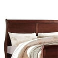 thumbnail image 2 of Maklaine 63" Transitional Style Wood Queen Sleigh Bed in Brown, 2 of 5