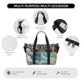thumbnail image 3 of Travel Duffle Bag Comic Airplane Cockpit Illustration Travel Tote Bags Carry on Luggage Waterproof Weekender Bags with Top Handle Adjustable Shoulde Strap for Travel Gym, 3 of 5
