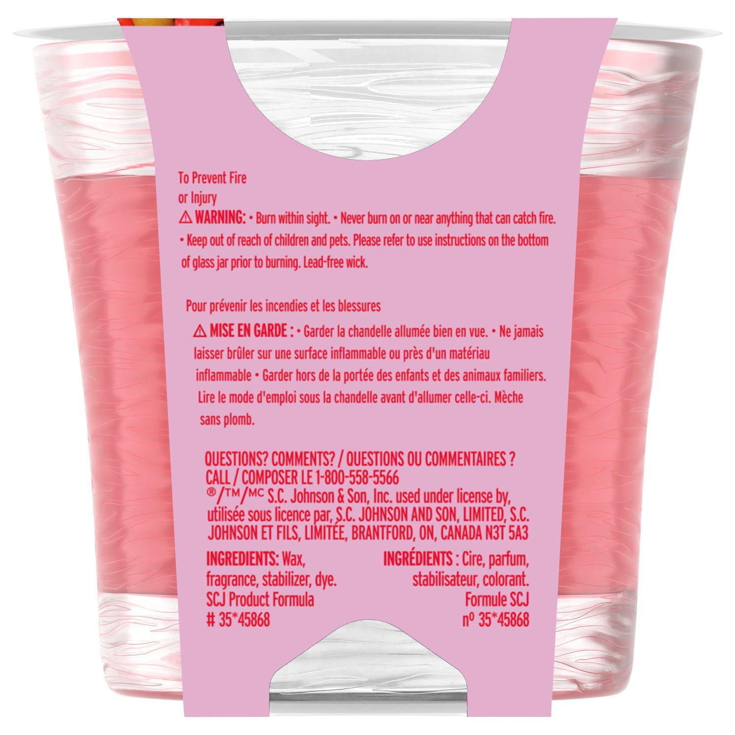 Glade® Scented Candle Air Freshener, Wonder Melon™, 1-Wick Candle