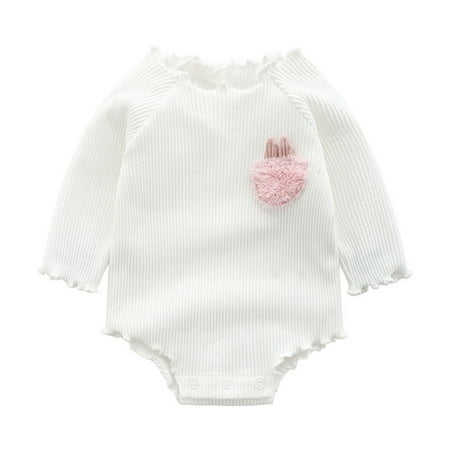 

Baby Girls Bodysuits Lovely Rabbit Romper Bodysuit Clothes