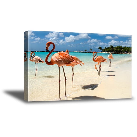 Awkward Styles Beautiful Flamingo Picture Original Room Wall Art Girls Room Decor Cute Room Decorations Flamingo Room Wall Decor Flamingo Canvas Decor Ideas Ready to Hang Picture Home Decor Ideas