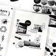 thumbnail image 3 of Libro de pegatinas washi 3 uds. De libros efímeros, materiales de álbum de recortes basura, suministros de álbumes de recortes para niños adultos, 3 of 6