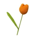thumbnail image 4 of Tongina Crochet Flower Finished Handmade Flower Flower Decoration Artificial Flower for Table Centerpieces Valentine Desk Decorations Orange, 4 of 8