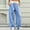 Sky Blue, variant on Sevevn Women's Fall Two-Tone Contrast Waist Wide-Leg Sweatpants Elastic Drawstring Comfortable Lounge Pants with Side Pockets