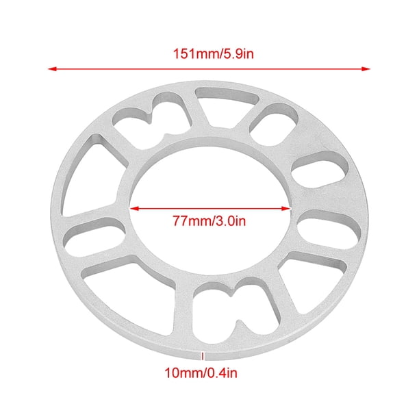 Espaciadores De Rueda, 2 Espaciadores De Rueda De aleación De Aluminio De 10 Mm, Ajuste Universal Para Rueda De Espárrago 4/5